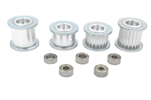 25 Teeth 3M Idler Pulley Tensioner Wheel Bore 3/4/5/6mm with Bearing Guide Regulating synchronous Pulley HTD3M 25T 25teeth(Bore 3mm No Teeth,5pcs,15mm) in Saudi Arabia