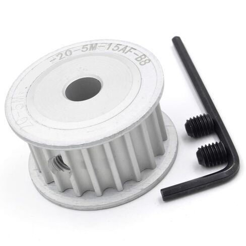 19 20 Teeth HTD 5M Timing Pulley AF Bore 5/6/6.35/7/8/10/12/12.7/14/15/16/17/18 for HTD5M Belt Width 10/15/20/25mm 19T 20T(8mm-Keyway 3x1.4mm,19 Teeth,10mm) in Kuwait
