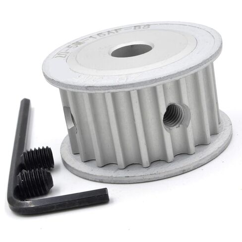 19 20 Teeth HTD 5M Timing Pulley AF Bore 5/6/6.35/7/8/10/12/12.7/14/15/16/17/18 for HTD5M Belt Width 10/15/20/25mm 19T 20T(8mm-Keyway 3x1.4mm,19 Teeth,10mm) in Kuwait