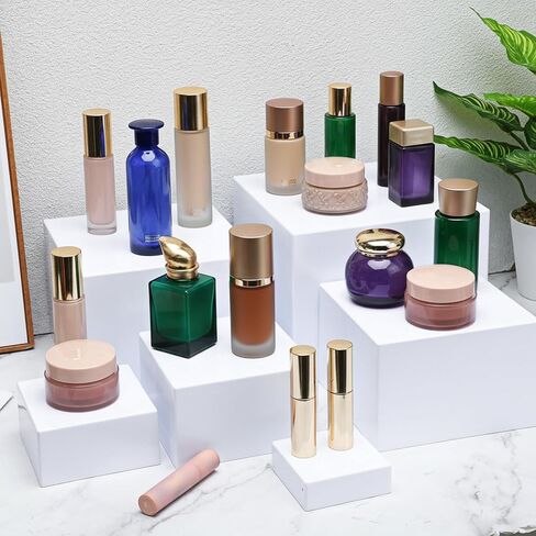 6 قطع من رافعات البوفيه، ورافعات الطعام لطاولة البوفيه، وصناديق مكعبة مع قاعدة مجوفة، وصناديق تعشيش بيضاء لعرض الطعام، للحفلات، وتقديم الطعام، والحلوى، والمجموعة (مقاس 3 بوصات، 4 بوصات، 5 بوصات، 6 بوصات، 7 بوصات، 8 بوصات) in Kuwait