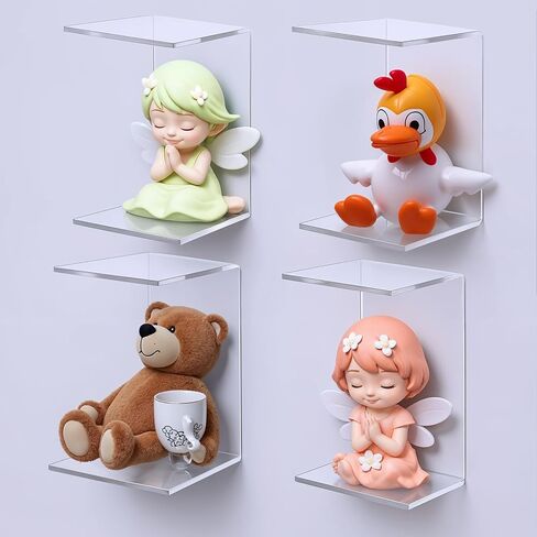 mekueeex 16 Pack Clear Acrylic Display Risers, Display Stand for Figures, Buffets, Dessert, Cupcakes, Candy, Jewelry and Collectibles (4.1" x 3.2" x 2.2" ) in Saudi Arabia