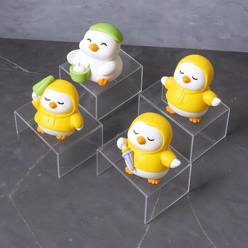 mekueeex 16 Pack Clear Acrylic Display Risers, Display Stand for Figures, Buffets, Dessert, Cupcakes, Candy, Jewelry and Collectibles (4.1" x 3.2" x 2.2" ) in Saudi Arabia