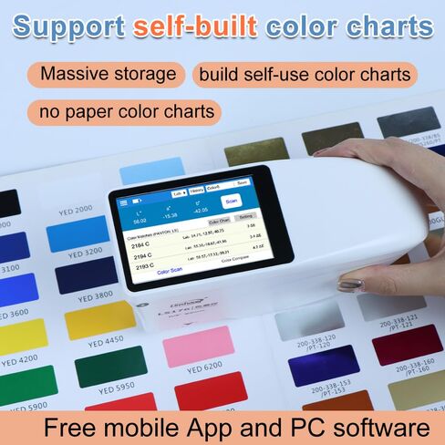 Linshang LS176 Spectrophotometer LS176 Spectrophotometers LS176 D/8° High Accuracy Whiteness and Yellowness Spectral Reflectance Curves APP Software in Kuwait