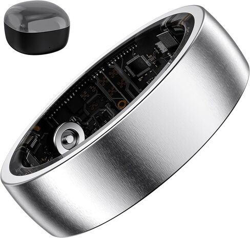 S SECRETTOP Activity Tracker Ring for Men Women, Smart Ring with Sleep Heart Rate, Health Tracker,IP68 Waterproof, Compatible with iOS and Android (Black 14) in Saudi Arabia