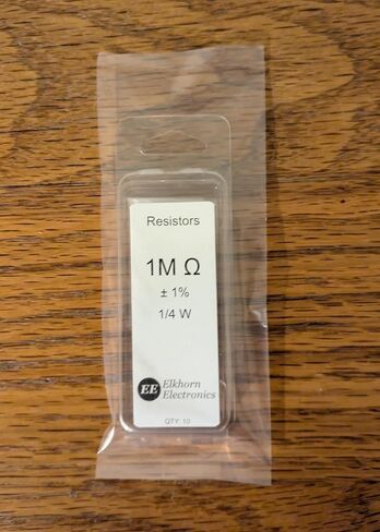 1M Ohm Resistor, 1/4 W, 1% (Pack of 10) in Saudi Arabia