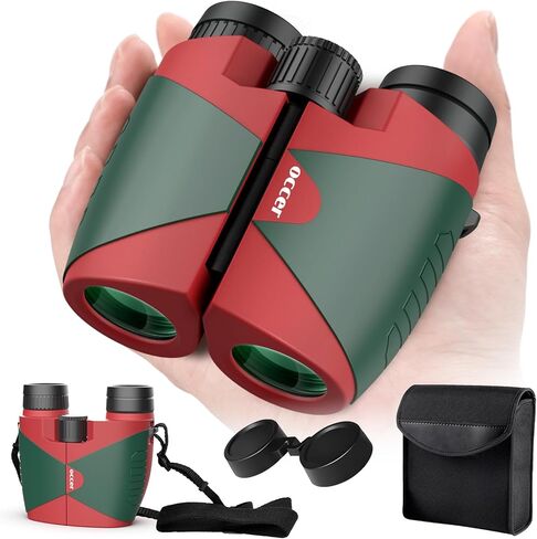 occer Compact Binoculars for Adults and Kids - 15x30 High Powered Binocular for Bird Watching - Waterproof Portable Binoculars Lightweight Easy Focus Binoculars for Concert Outdoor Hiking in Kuwait
