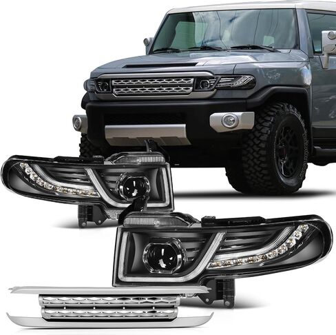 Scitoo Headlight Assembly For Ford for Ranger 2001-2011 Black Housing Clear Reflector Pair Pair FO2503173 in Saudi Arabia