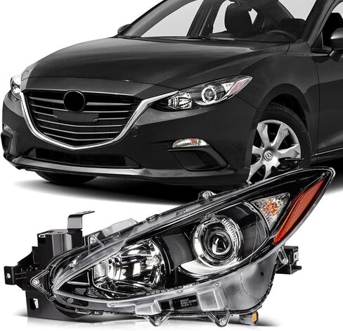 Scitoo Headlight Assembly For Ford for Ranger 2001-2011 Black Housing Clear Reflector Pair Pair FO2503173 in Saudi Arabia