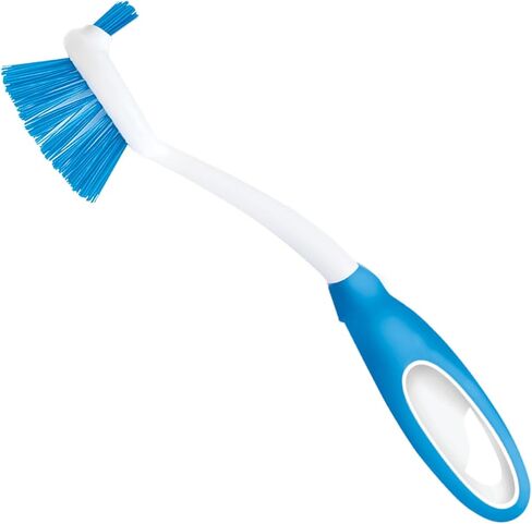 LOLA Pro Dish Brush Kitchen Scrubber | Poly Fiber Bristle | Built-in Food Scraper | Comfort Rubber Non-Slip Handle | Safe for Non-Stick & Coated Cookware | Dishwasher Safe for Cleaning 2 CT in Kuwait