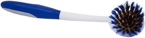 LOLA Pro Dish Brush Kitchen Scrubber | Poly Fiber Bristle | Built-in Food Scraper | Comfort Rubber Non-Slip Handle | Safe for Non-Stick & Coated Cookware | Dishwasher Safe for Cleaning 2 CT in Kuwait