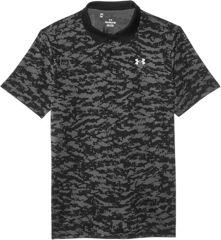 Under Armour Boys' Standard Matchplay Printed Golf Polo, Ether Blue/Halo Gray in Saudi Arabia