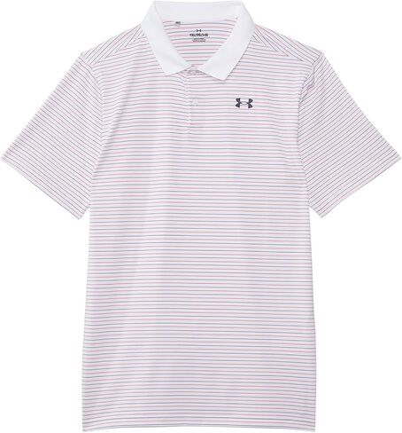 Under Armour Boys' Standard Matchplay Printed Golf Polo, Ether Blue/Halo Gray in Saudi Arabia