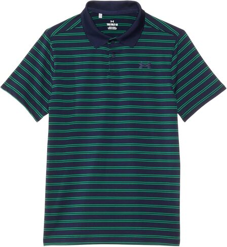 Under Armour Boys' Standard Matchplay Printed Golf Polo, Ether Blue/Halo Gray in Saudi Arabia
