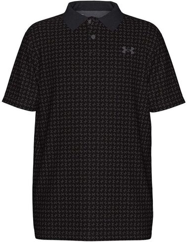 Under Armour Boys' Standard Matchplay Printed Golf Polo, Ether Blue/Halo Gray in Saudi Arabia
