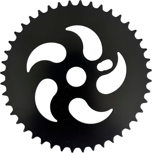 XYAUTO 36T/40T/44T Bicycle Bottom Crank Chainring Sprocket fit 2" Cup one-Piece Crankset, Bike Bottom Crank Chainring Sprocket 1/2 X 1/8 Black Color in Saudi Arabia
