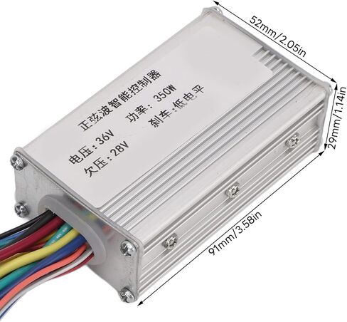 Brushless motor controller 36V 350W brushless heat dissipation controller for electric scooter tricycle in Saudi Arabia