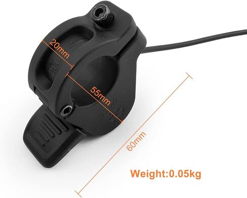 L-faster 24-60V Throttle Thumb Type 300X Speed Accelerator Trigger Split Mounting for 22mm Handle Bar Bike Bicycle Scooter in Saudi Arabia