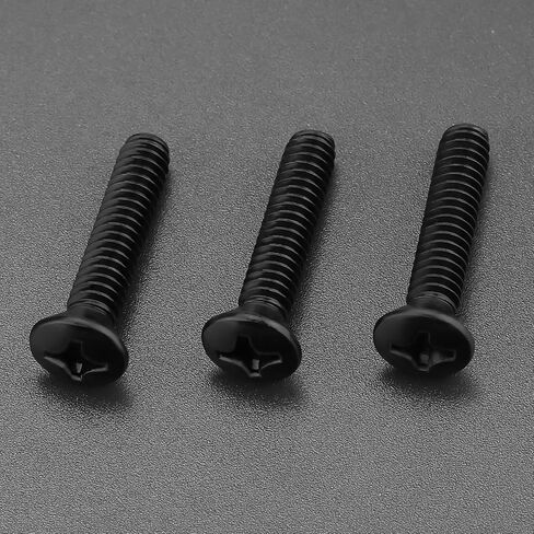 #10-24 x 3/4" Black Oval Head Machine Screws - 304 Stainless Steel for Wall Plates, Appliances & Cabinet Hardware (50 Pack with Bit) in Saudi Arabia