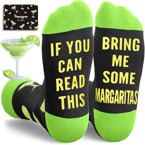 HAPPYPOP Margarita Gifts for Women - Drinker Socks for Margarita Tequila Lovers, If You Can Read Socks in Saudi Arabia