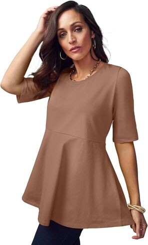 جيسيكا لندن للسيدات زائد الحجم امتداد القطن تونك peplum in Saudi Arabia