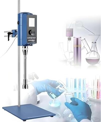 500W Digital High Shear Homogenizer Mixer - Emulsification Machine 2000-28000rpm for Lab, High-Speed Emulsion & Dispersion, 12G Homogenizer Emulsifier in Kuwait