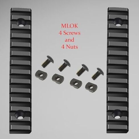 Gotical 11 Slots M-LOK Rail Section for M Lok Handguard Eleven Slots Rail Picatinny Rail Set of 2 Pieces in Saudi Arabia
