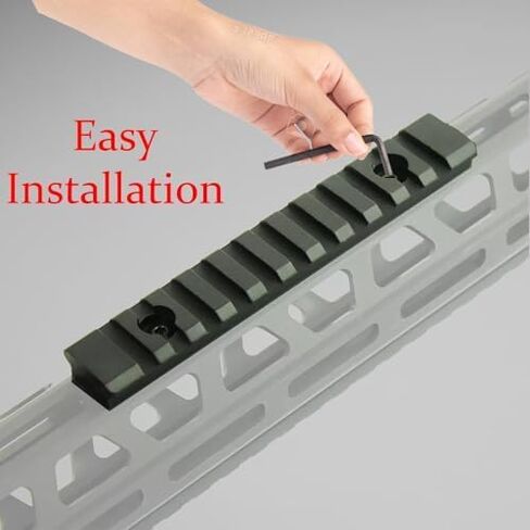 Gotical 11 Slots M-LOK Rail Section for M Lok Handguard Eleven Slots Rail Picatinny Rail Set of 2 Pieces in Saudi Arabia