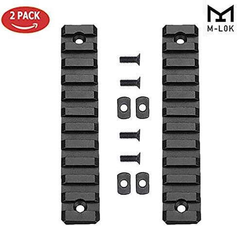 Gotical 11 Slots M-LOK Rail Section for M Lok Handguard Eleven Slots Rail Picatinny Rail Set of 2 Pieces in Saudi Arabia
