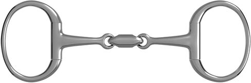 EQUSPUR Snaffle Bit, Stainless Steel & Cooper/Silicon Brass, Eggbutt/D-Ring, Jointed Loose Equestrian Horse Tack, 5 inch 5-1/4 inch in Saudi Arabia