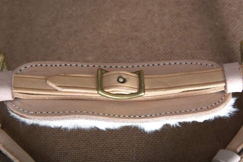 HILASON Solid Brass Horse Mouth Hackamore Bit W/Natural Leather in Saudi Arabia