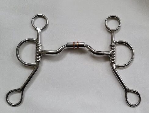 Gallop Argentine Shank Low Port Horse Comfort Snaffle Bit with Copper Barrel in Saudi Arabia