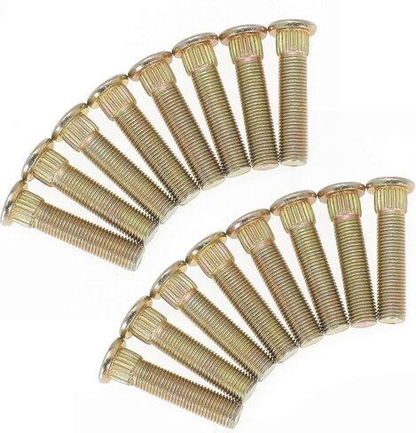 Front Wheel Stud for Polaris for Ranger for Crew for RZR for Sportsman for Trail ACE XP XP4 RZR 4 570 700 800 900 2002-2022 Replace 7517871, 3/8" x 24 Thread x 1-3/4" Long (4Pcs) in Kuwait