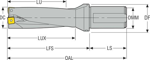 Seco SD523-0766-230-1000R7, Drilling Indexable Insert Drill in Kuwait