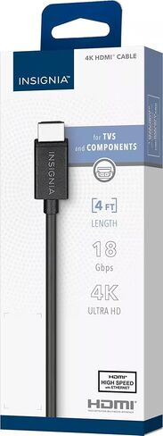 كابل Insignia DisplayPort مقاس 10 بوصات - أسود - 4K Ultra HD - طول 10 أقدام للوصول الممتد - الموديل: NS-PDD1019 in Saudi Arabia