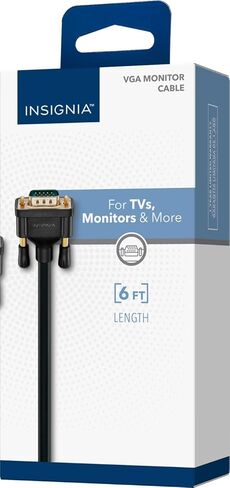 كابل Insignia DisplayPort مقاس 10 بوصات - أسود - 4K Ultra HD - طول 10 أقدام للوصول الممتد - الموديل: NS-PDD1019 in Kuwait
