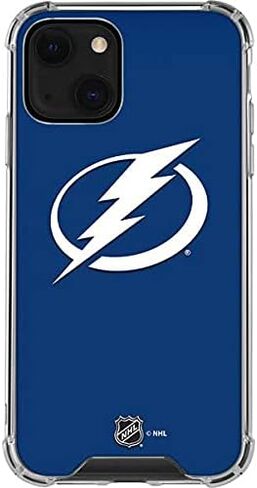 حافظة هاتف Skinit الشفافة متوافقة مع iPhone 13 - تصميم شعار NHL Tampa Bay Lightning مرخص رسميًا in Saudi Arabia