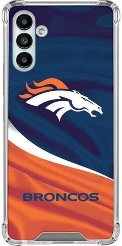 حافظة هاتف Skinit الشفافة متوافقة مع هاتف Galaxy A13 5G - تصميم مرخص رسميًا من NFL Denver Broncos in Kuwait