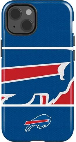 Skinit Impact Phone Case Compatible with iPhone 14 - Officially Licensed NFL Buffalo Bills Black & White Design in Saudi Arabia