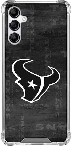 Skinit Clear Phone Case Compatible with Galaxy A14 5G - Officially Licensed NFL Houston Texans Black & White Design in Saudi Arabia