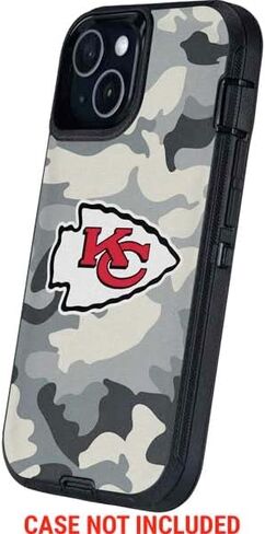 Skinit Decal Phone Skin Compatible with OtterBox Defender iPhone 14 - Officially Licensed NFL Kansas City Chiefs Camo Design in Saudi Arabia