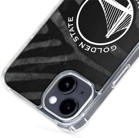 Skinit Phone Case Compatible with MagSafe iPhone 13 - Officially Licensed NBA Golden State Warriors Black Animal Print Design in Saudi Arabia