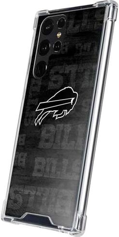 Skinit Clear Phone Case Compatible with Galaxy S24 Ultra - Officially Licensed NFL Buffalo Bills Black & White Design in Saudi Arabia