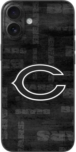 ملصق هاتف Skinit متوافق مع iPhone 16 Plus - تصميم شعار كبير مرخص رسميًا من NFL Chicago Bears in Saudi Arabia