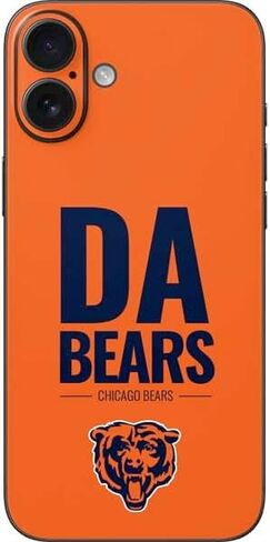 ملصق هاتف Skinit متوافق مع iPhone 16 Plus - تصميم شعار كبير مرخص رسميًا من NFL Chicago Bears in Saudi Arabia