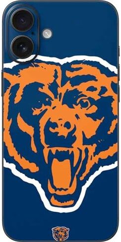 ملصق هاتف Skinit متوافق مع iPhone 16 Plus - تصميم شعار كبير مرخص رسميًا من NFL Chicago Bears in Saudi Arabia
