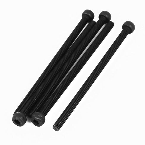TOP-VIGOR 5Pcs M4-0.7 x 75mm Hex Socket Head Cap Screws, Fully Thread Allen Socket Drive DIN912, 12.9 Alloy Steel Machine Fastener Screws for Bicycle Motorcycle Machine Repairment in Saudi Arabia