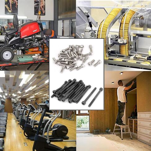 TOP-VIGOR 5Pcs M4-0.7 x 75mm Hex Socket Head Cap Screws, Fully Thread Allen Socket Drive DIN912, 12.9 Alloy Steel Machine Fastener Screws for Bicycle Motorcycle Machine Repairment in Saudi Arabia