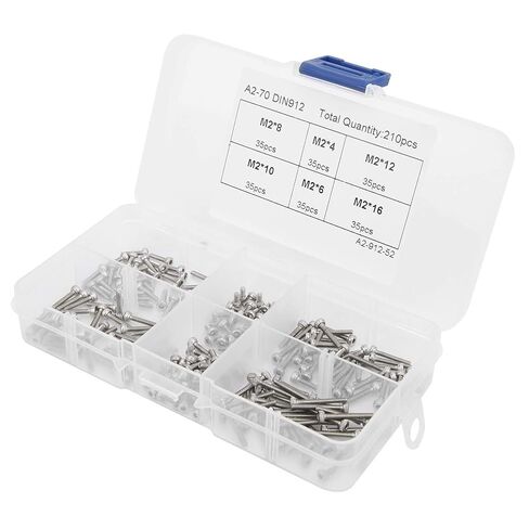 Hex Socket Head Screw, 210pcs Hex Socket Head, Anchors Concrete Screws Bolts Screw 304 Stainless Steel Bolt Sets, Screw and Bolt Kits in Saudi Arabia