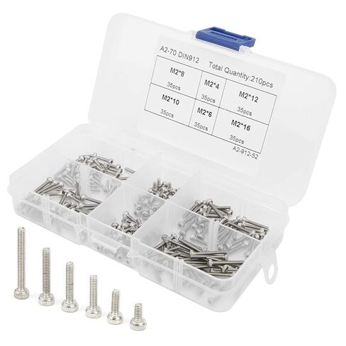 Hex Socket Head Screw, 210pcs Hex Socket Head, Anchors Concrete Screws Bolts Screw 304 Stainless Steel Bolt Sets, Screw and Bolt Kits in Saudi Arabia