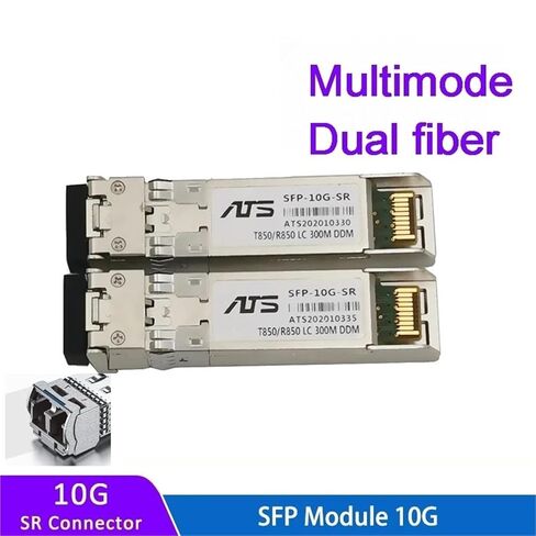 10G SFP + دوبلكس LC SFP وحدة متعددة الأوضاع 850nm 300m SFP-10G-SR مع مفتاح متوافق بالكامل (5 قطع) in Saudi Arabia
